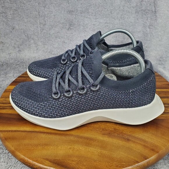 Allbirds Tree Dasher Shoes Men's 8 Blue Lace Up Athletic Running Sneakers - Picture 3 of 9